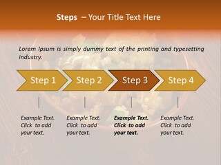 Breast Garnishedfood Serving PowerPoint Template