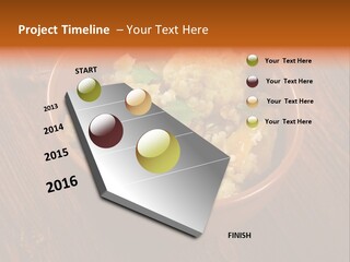 Breast Garnishedfood Serving PowerPoint Template