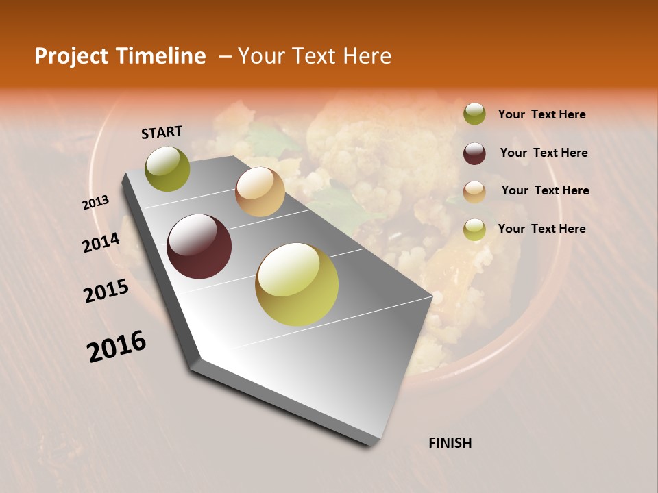 Breast Garnishedfood Serving PowerPoint Template