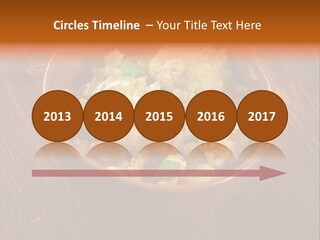 Breast Garnishedfood Serving PowerPoint Template