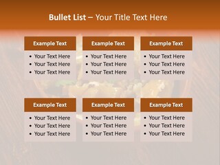 Breast Garnishedfood Serving PowerPoint Template