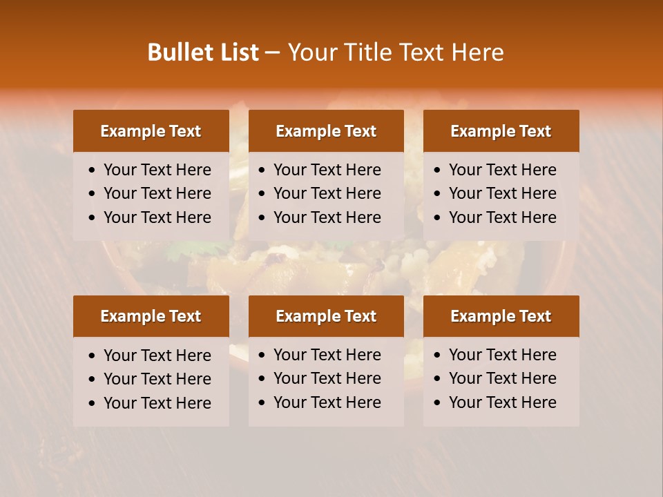 Breast Garnishedfood Serving PowerPoint Template