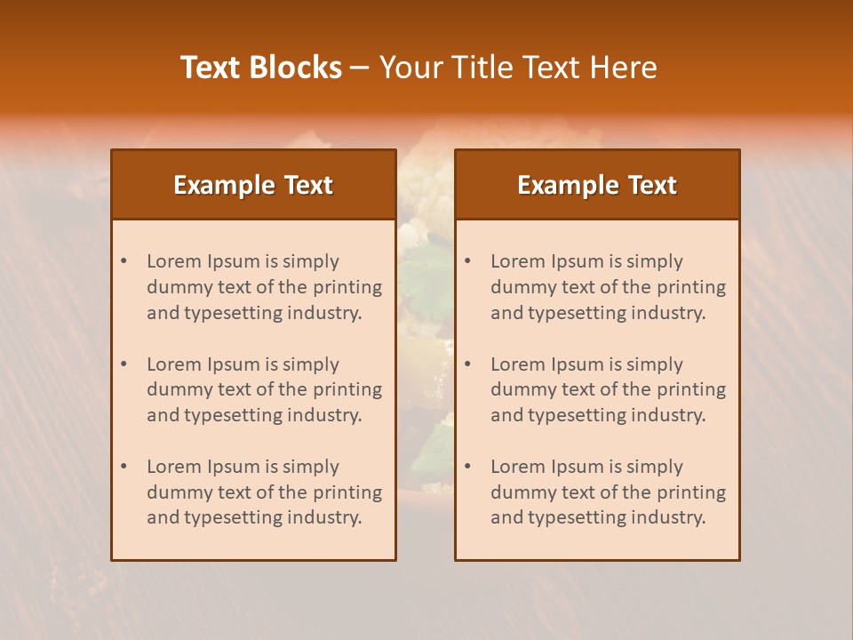Breast Garnishedfood Serving PowerPoint Template