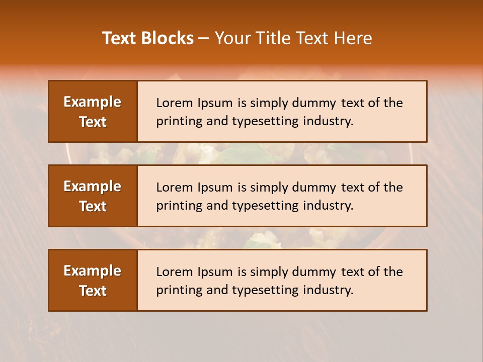 Breast Garnishedfood Serving PowerPoint Template