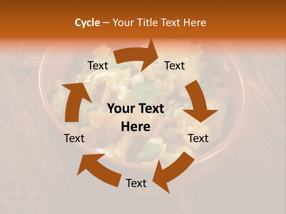 Breast Garnishedfood Serving PowerPoint Template