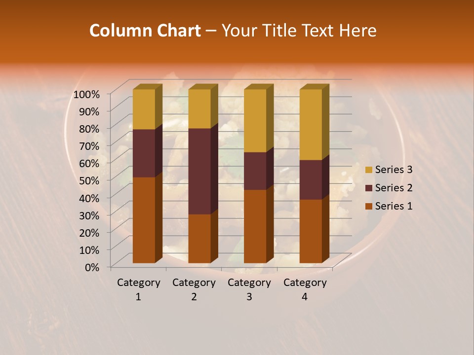 Breast Garnishedfood Serving PowerPoint Template
