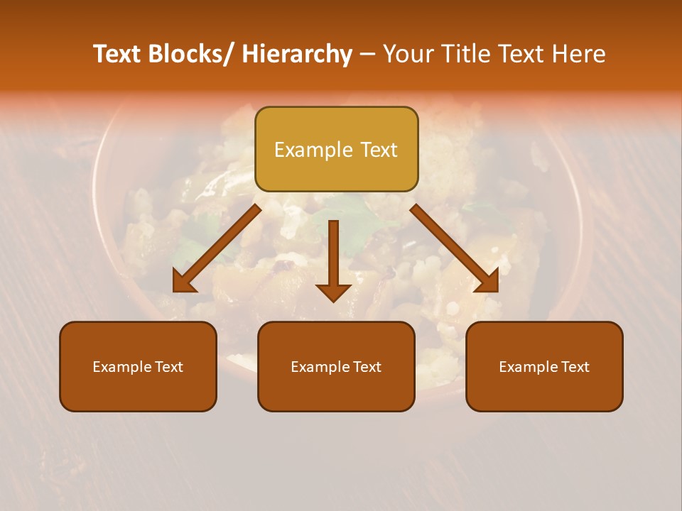 Breast Garnishedfood Serving PowerPoint Template