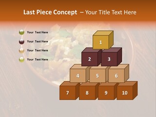 Breast Garnishedfood Serving PowerPoint Template