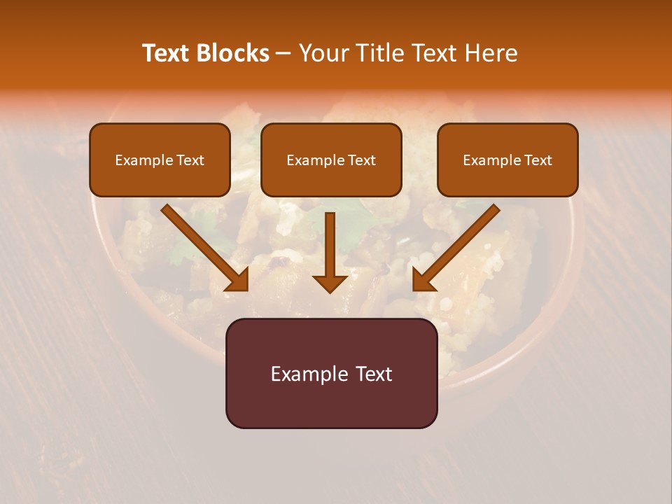 Breast Garnishedfood Serving PowerPoint Template