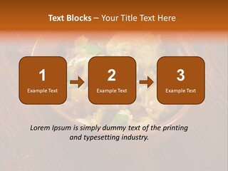 Breast Garnishedfood Serving PowerPoint Template