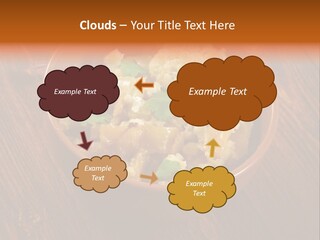 Breast Garnishedfood Serving PowerPoint Template