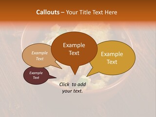 Breast Garnishedfood Serving PowerPoint Template