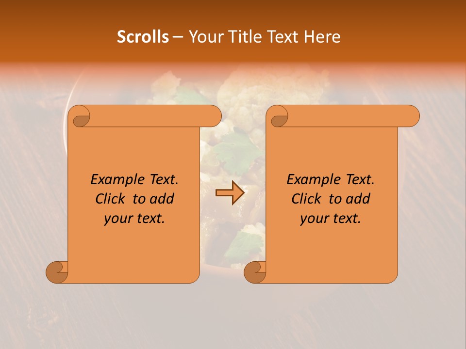Breast Garnishedfood Serving PowerPoint Template