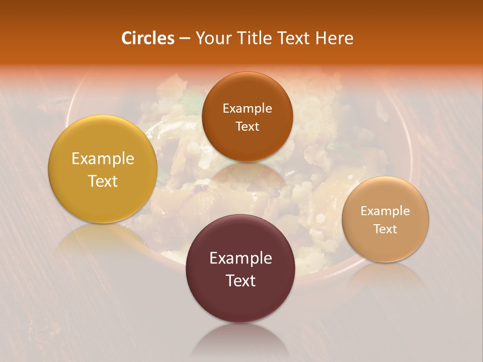 Breast Garnishedfood Serving PowerPoint Template