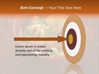Breast Garnishedfood Serving PowerPoint Template