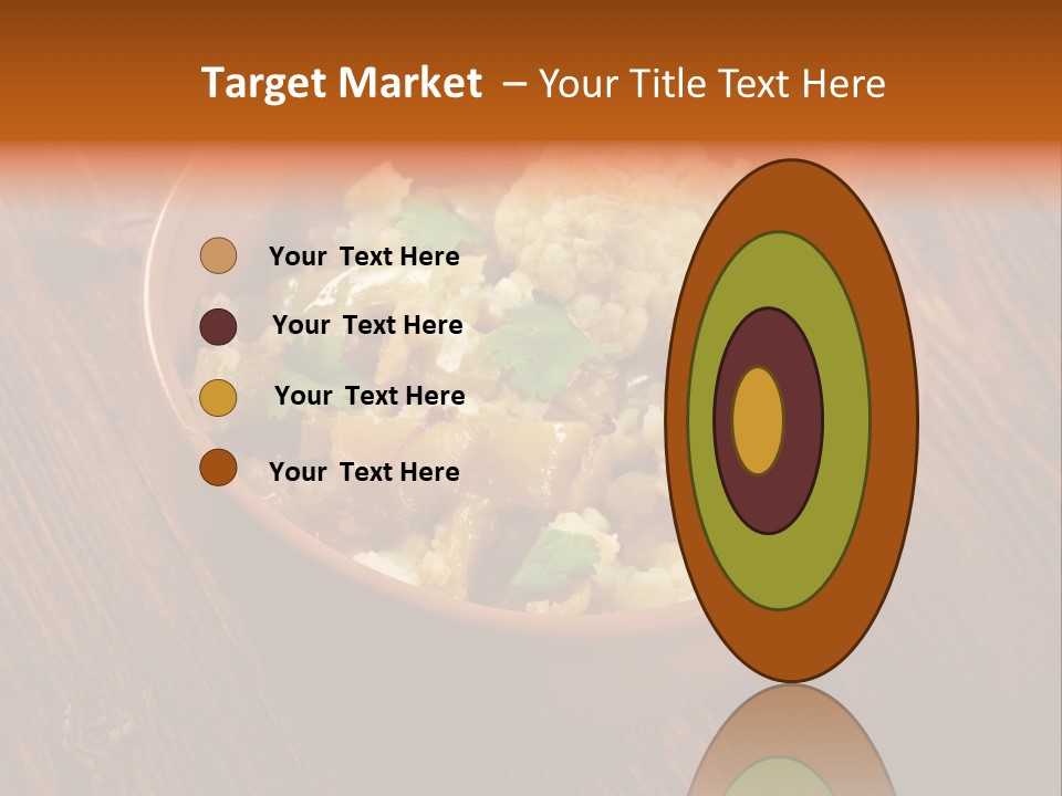 Breast Garnishedfood Serving PowerPoint Template