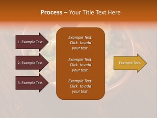 Breast Garnishedfood Serving PowerPoint Template