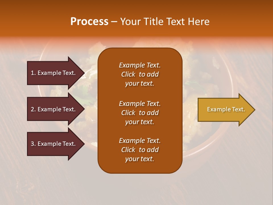 Breast Garnishedfood Serving PowerPoint Template