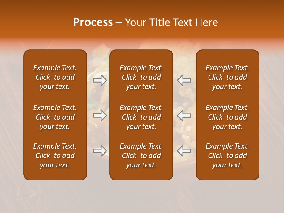 Breast Garnishedfood Serving PowerPoint Template
