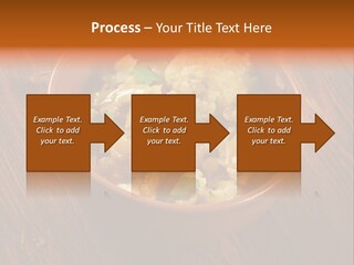 Breast Garnishedfood Serving PowerPoint Template