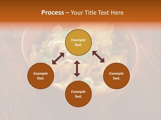 Breast Garnishedfood Serving PowerPoint Template