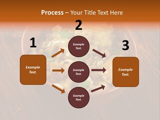 Breast Garnishedfood Serving PowerPoint Template