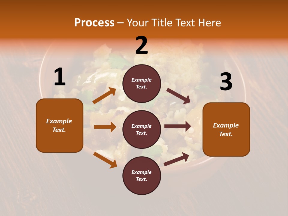 Breast Garnishedfood Serving PowerPoint Template