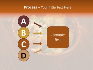 Breast Garnishedfood Serving PowerPoint Template