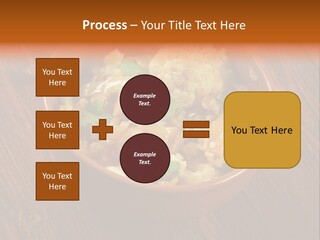 Breast Garnishedfood Serving PowerPoint Template
