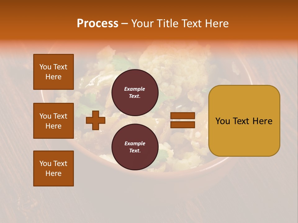 Breast Garnishedfood Serving PowerPoint Template