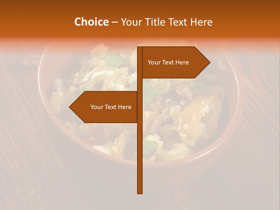Breast Garnishedfood Serving PowerPoint Template
