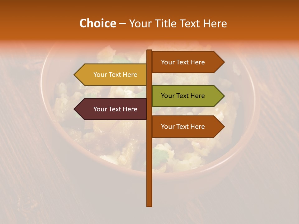 Breast Garnishedfood Serving PowerPoint Template