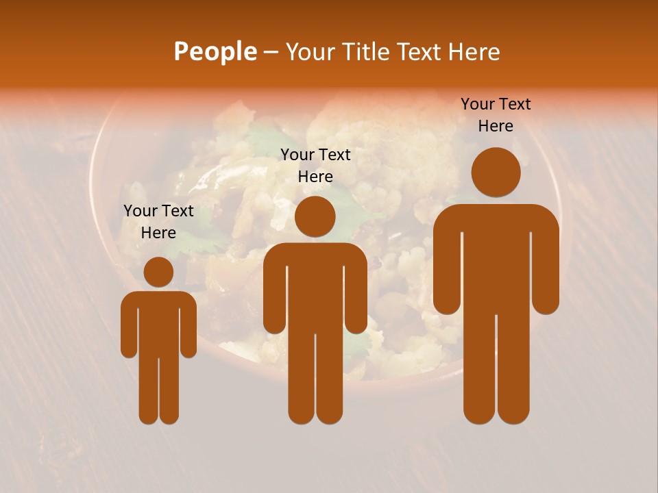 Breast Garnishedfood Serving PowerPoint Template