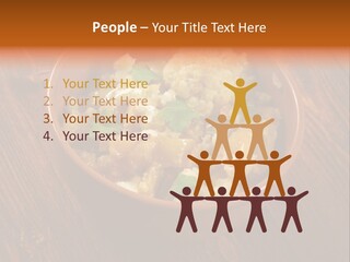 Breast Garnishedfood Serving PowerPoint Template