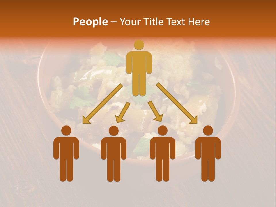 Breast Garnishedfood Serving PowerPoint Template