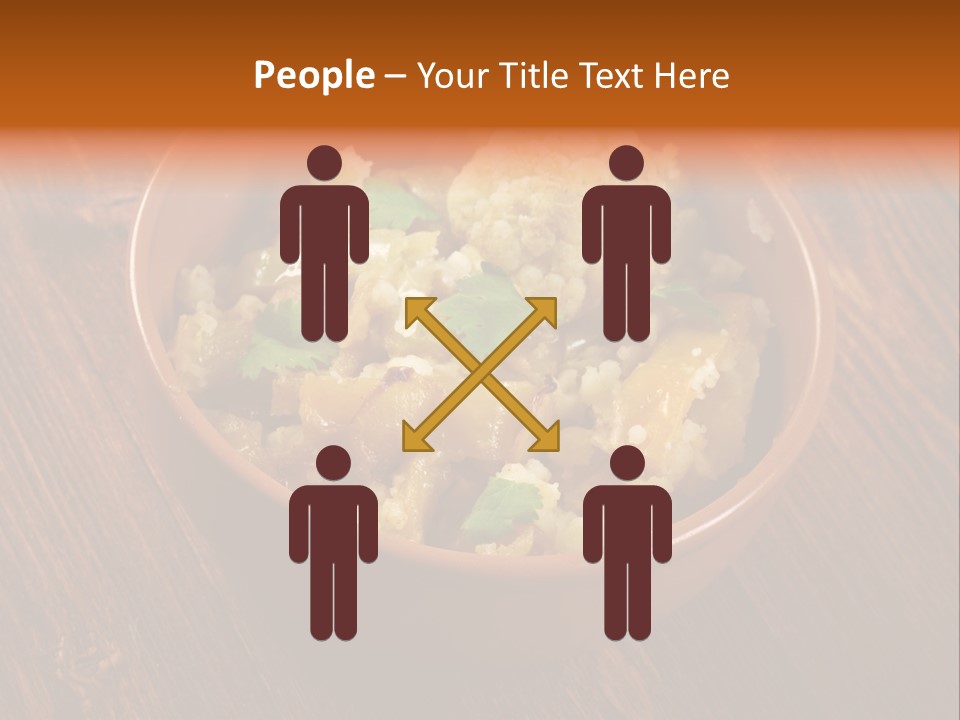 Breast Garnishedfood Serving PowerPoint Template