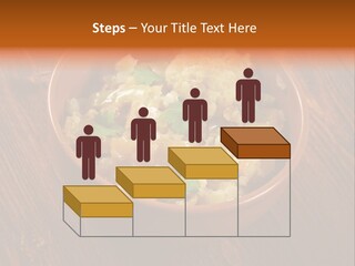 Breast Garnishedfood Serving PowerPoint Template