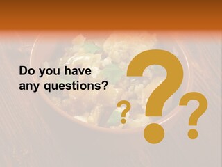 Breast Garnishedfood Serving PowerPoint Template