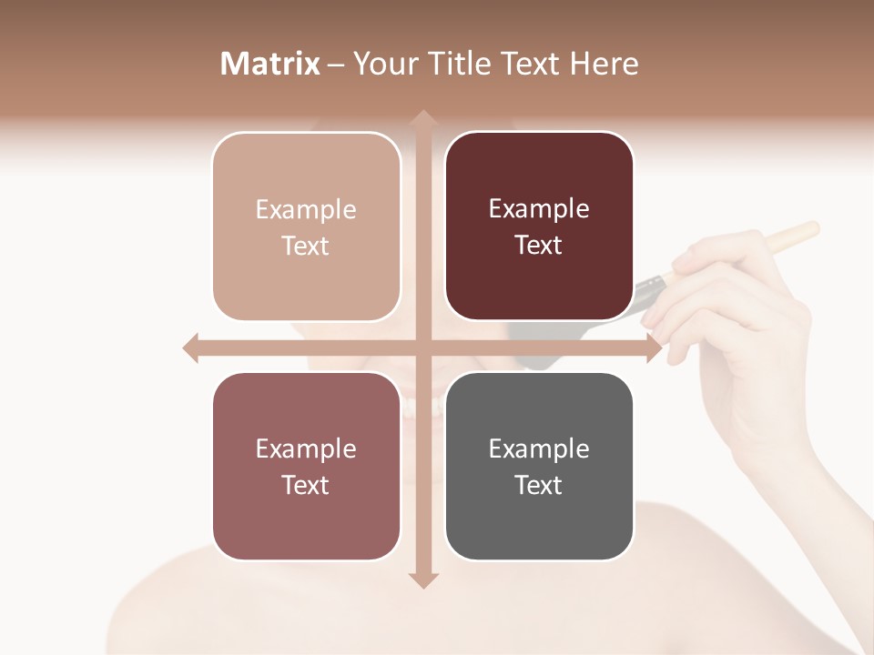 Nude Cut Out Freshness PowerPoint Template