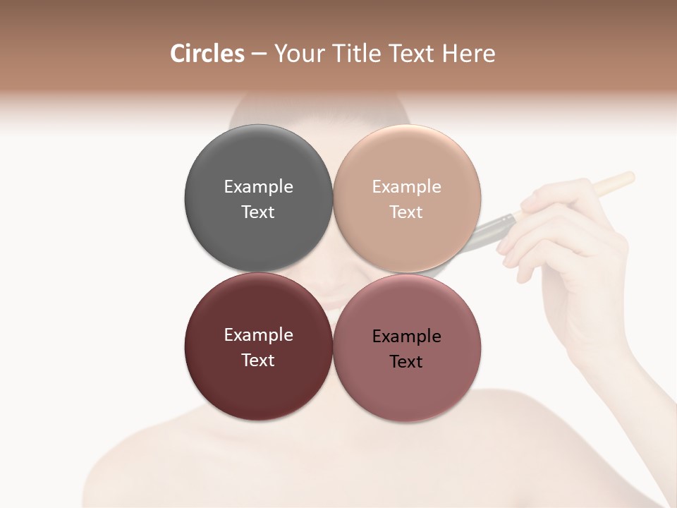 Nude Cut Out Freshness PowerPoint Template