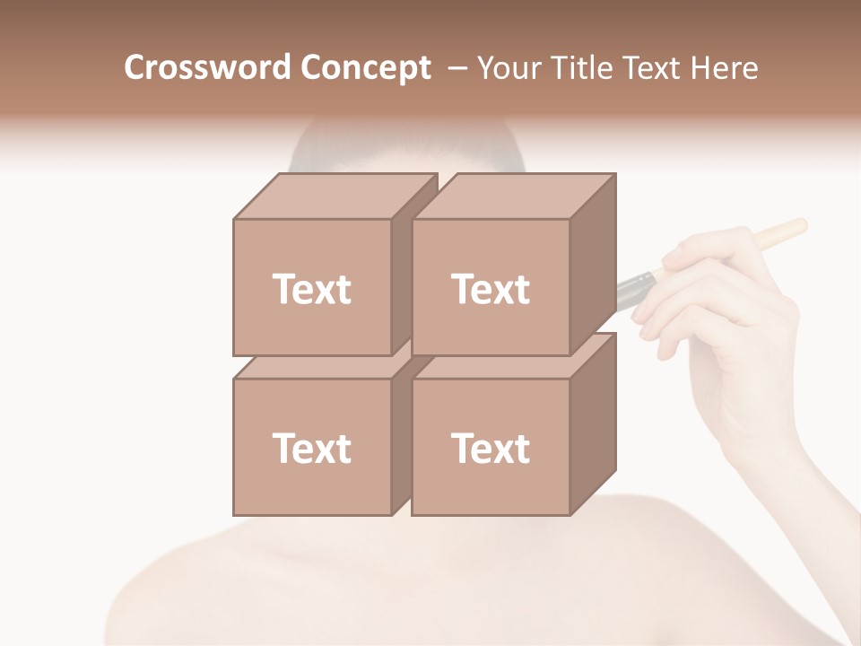 Nude Cut Out Freshness PowerPoint Template