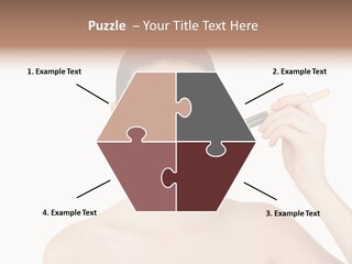 Nude Cut Out Freshness PowerPoint Template