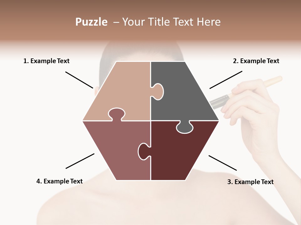 Nude Cut Out Freshness PowerPoint Template