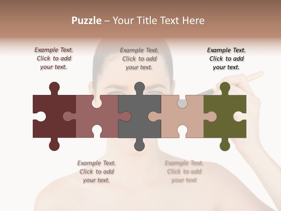 Nude Cut Out Freshness PowerPoint Template