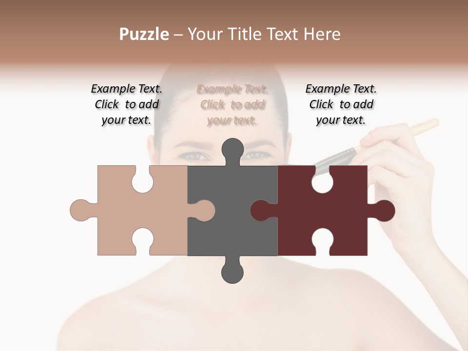 Nude Cut Out Freshness PowerPoint Template