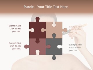 Nude Cut Out Freshness PowerPoint Template