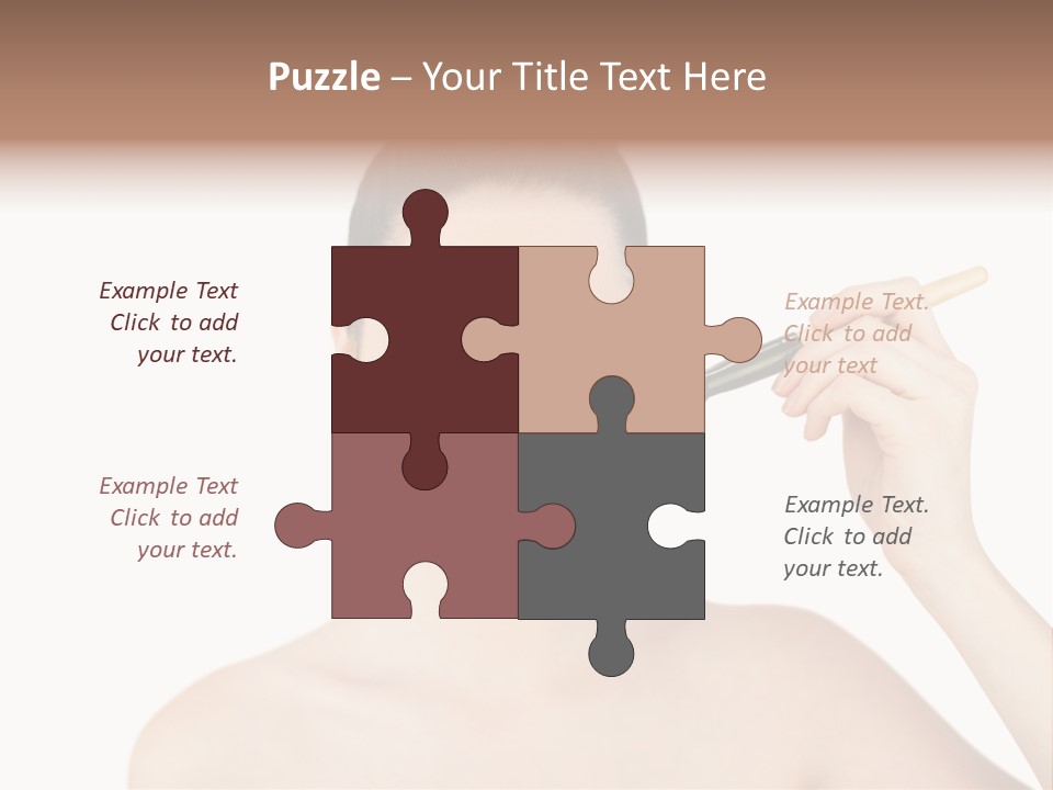 Nude Cut Out Freshness PowerPoint Template
