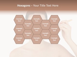 Nude Cut Out Freshness PowerPoint Template