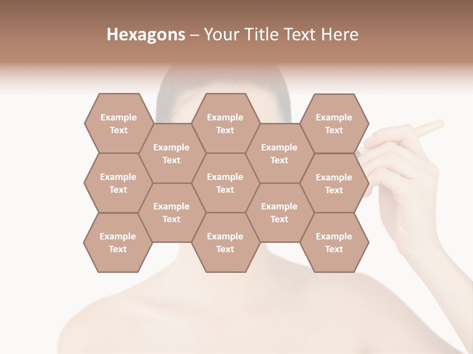 Nude Cut Out Freshness PowerPoint Template