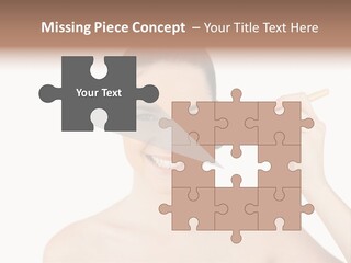 Nude Cut Out Freshness PowerPoint Template